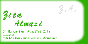 zita almasi business card